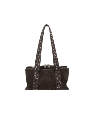 SHELL DUFFEL MINI [SUEDE MOCHA EYELETS]