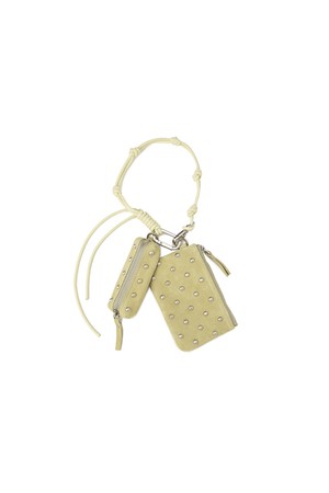 KNOTTY POUCH KEY RING [SUEDE BUTTER]