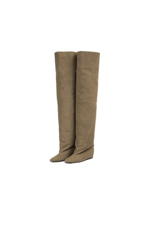 CUFF HIGH BOOTS [TAUPE SAND]