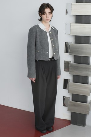 Your classic tweed jacket(charcoal)
