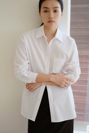 Noah standard cotton shirt (White)