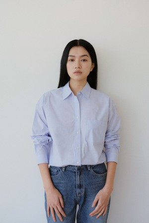 Noah standard cotton shirt (Light blue)