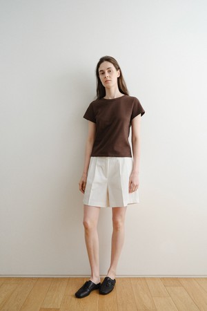 Posy half pants (White)