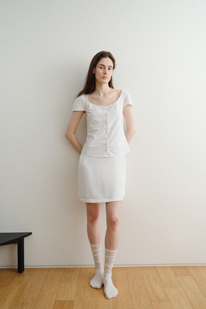 Mary cotton blouse (White)