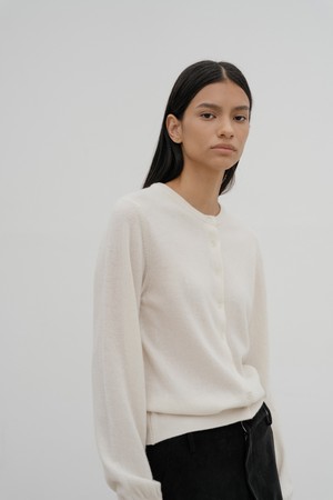 Diso round cardigan (Ivory)