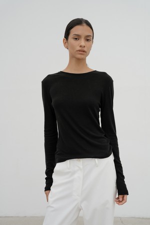 River layered t-shirt (Black)