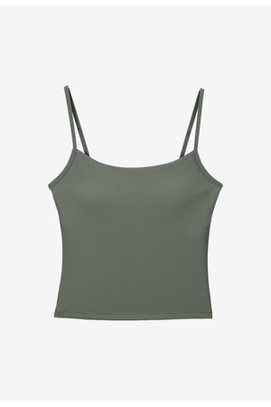 베이직 크롭 슬리브리스 (5colors)_KHAKI-a