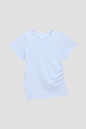 언발 셔링 반팔티 (8colors)_BLUE-a