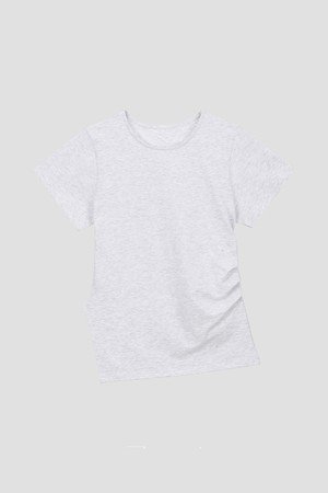 언발 셔링 반팔티 (8colors)_GREY-a