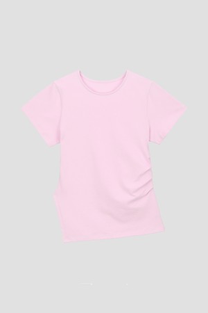 언발 셔링 반팔티 (8colors)_PINK-a