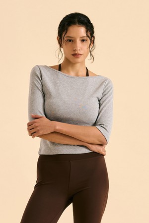보트넥 7부 티셔츠 (4colors)