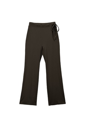 골지 밴딩 트레이닝 팬츠 (4colors)_BROWN-a