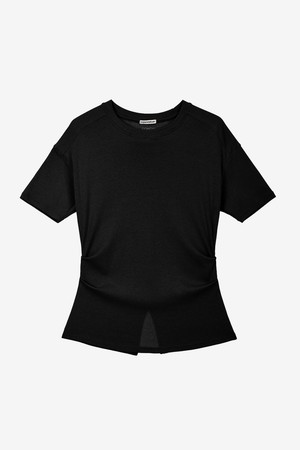 셔링 트임 숏 슬리브 (5colors)