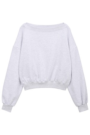 소프트 오프숄더 크롭 맨투맨 (4colors)