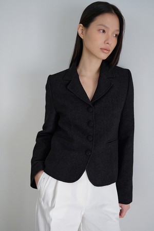 Noire Tweed Jacket (Black)