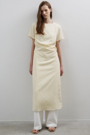 Minimal Draping Dresss (CREAM)