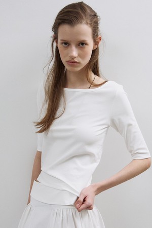 Archive Boatneck Tee(IVORY)