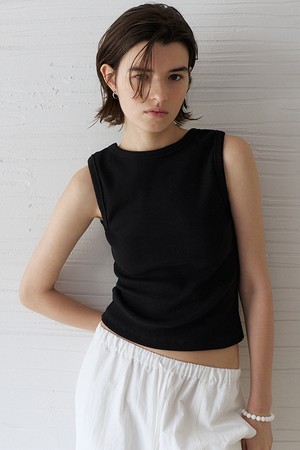 Front-to-Back Rib Top (Black)