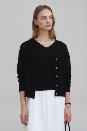 (SET) Premium Linen Cardigan+Sleeveless
