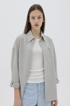 Nelly Check Shirts_Beige