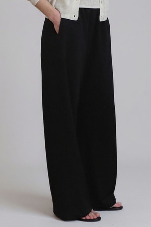 Balance Wide Banding Slacks_Black
