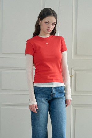 Heart Short Sleeved T(3Color)