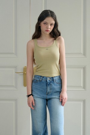 Ribbed Sleeveless T(4Color)