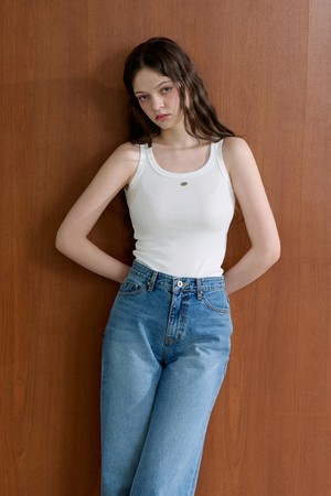 Ribbed Sleeveless T(4Color)