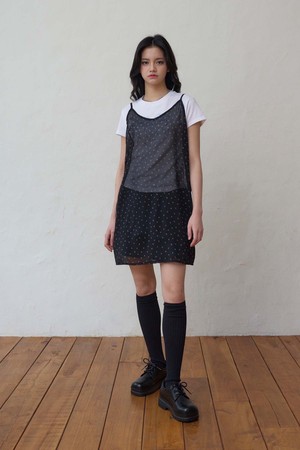 Slit layered dress (2Color)
