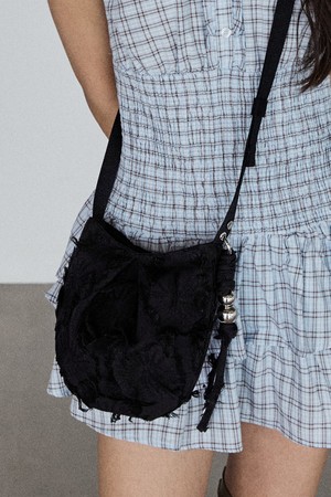 BUDDY BAG FEATHER BLACK 버디백 페더 블랙