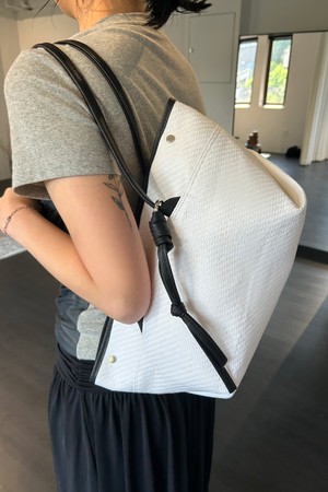 NOA BAG SMALL RAFFIA WHITE 노아백 스몰 라피아 화이트