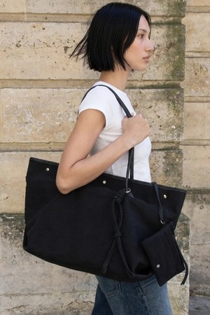 NOA BAG LARGE TWILL BLACK 노아백 라지 트윌 블랙