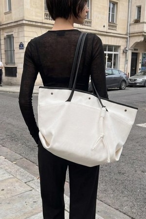 NOA BAG LARGE TWILL WHITE 노아백 라지 트윌 화이트