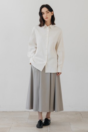 Poise Flare Skirt - Beige