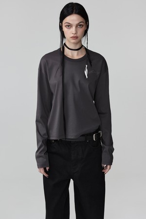PREMIUM COTTON LOOSE FIT T-SHIRT (CHARCOAL)