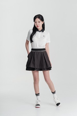[키스온더그린]메모리 우븐 2단 플레어 밴딩 큐롯
