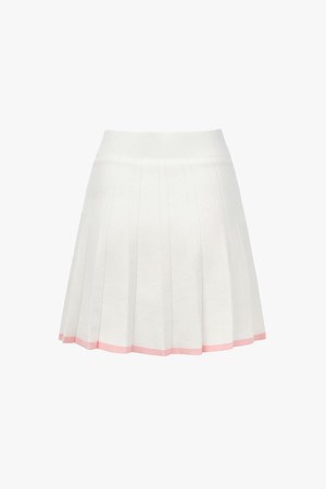 [키스온더그린] A-Line Pleated Knit Skirt A라인 플리츠 니트 스커트