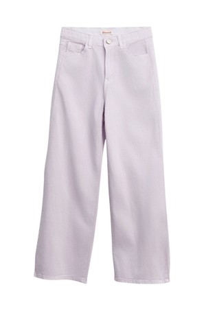 Dying straight pants - Light pink