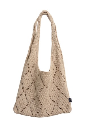 Cozy Crochet Bag - Beige
