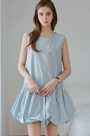 Pumpkin puff mini dress_4 Colors