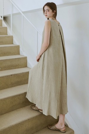 [컬러추가] Back slit pleated midi dress_5 Colors