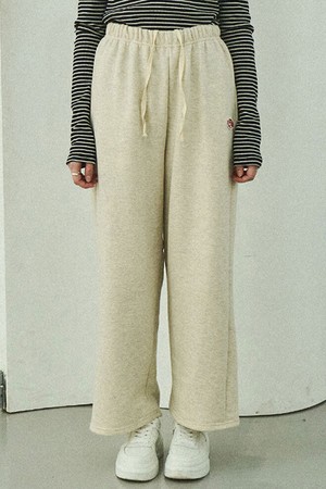 Banding wide sweat pants_3 Colors