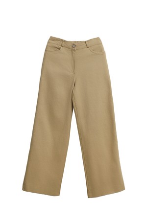 Back elastic straight pants_4 Colors