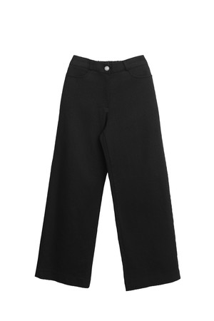 Back elastic straight pants_4 Colors