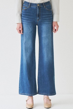 Wide flare denim pants