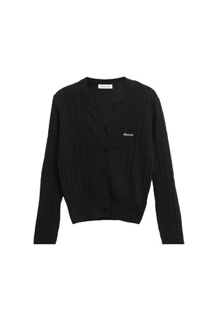 Wool Y-neck knit cardigan_5 Colors