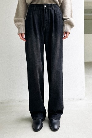Relaxed fit pintuck denim_2 Colors