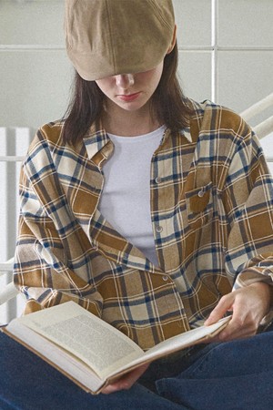 Cozy plaid check shirt_3 Colors