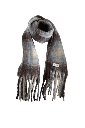 Classic check muffler - Brown