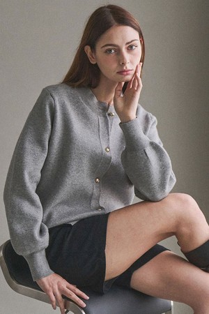 [울30%] Fluid shade knit cardigan_5 Colors